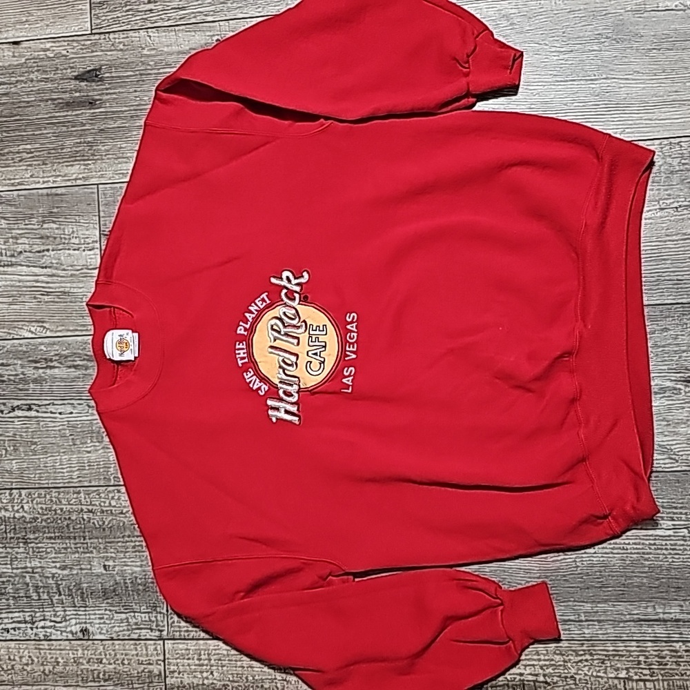 Jerzees Vintage Hard Rock Cafe Las Vegas Pullover Sweater